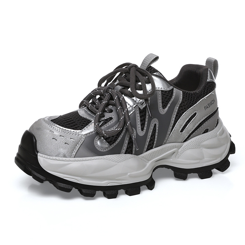 Women Shoes Tennis - รองเท้าผ้าใบตาข่ายแบบหนาสำหรับผู้หญิง ระบายอากาศได้ดี รองเท้าพื้นหนา น้ำหนักเบา รองเท้าเทนนิสผู้หญิง ราคาพิเศษ