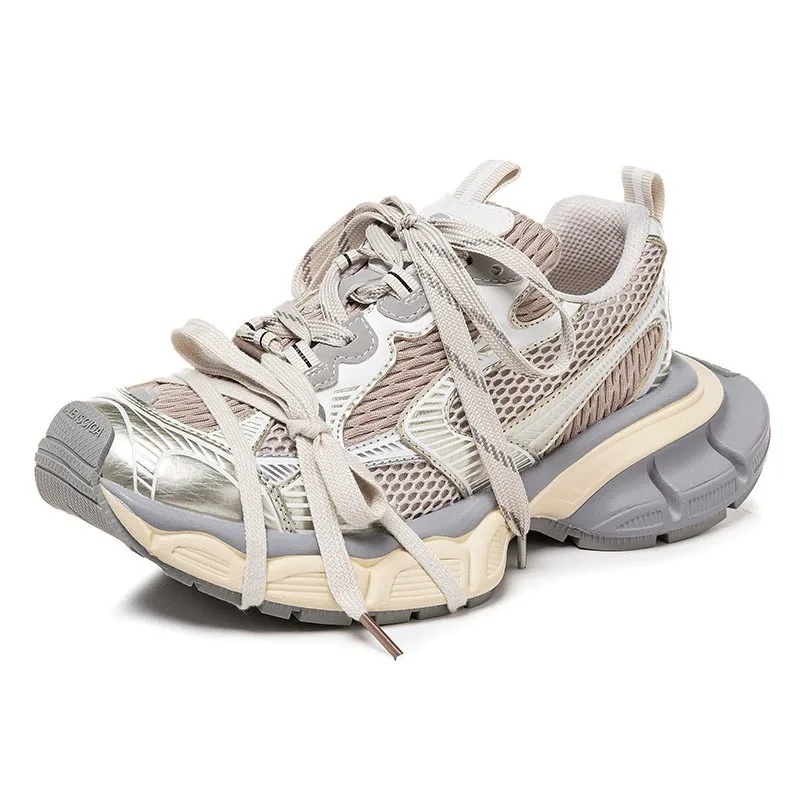 Women Shoes Tennis - รองเท้าผู้หญิงรุ่นใหม่ สไตล์ Dad Shoes ระบายอากาศได้ดี ดีไซน์เก่าแบบวินเทจ