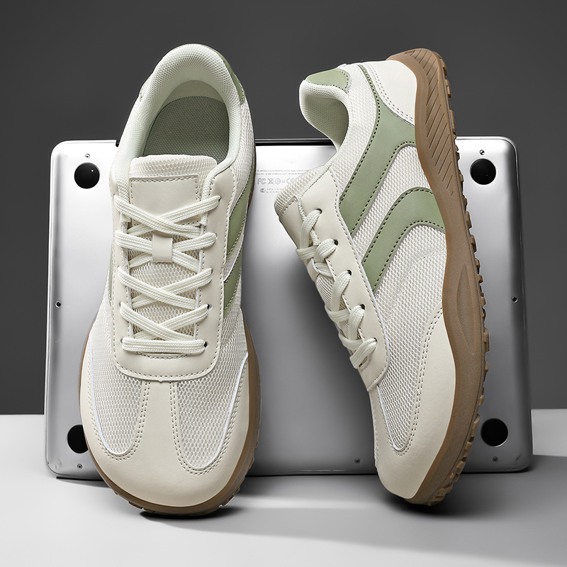 Women'S Shoes Zero Drop - รองเท้าผ้าใบแบบสวมใส่ได้ทั้งชายและหญิง หัวกว้าง ดีไซน์มินิมอล พื้นเรียบ ไม่ลื่น มีเชือกผูก
