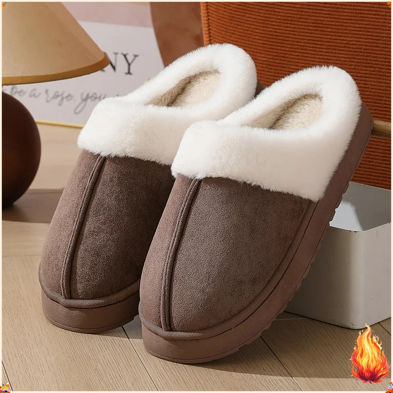 Women'S Shoes For Fall - รองเท้าแตะขนเฟอร์แบบหนานุ่มสำหรับฤดูหนาว ปี 2026 ขายดี รองเท้าใส่ในบ้าน พื้นหนา