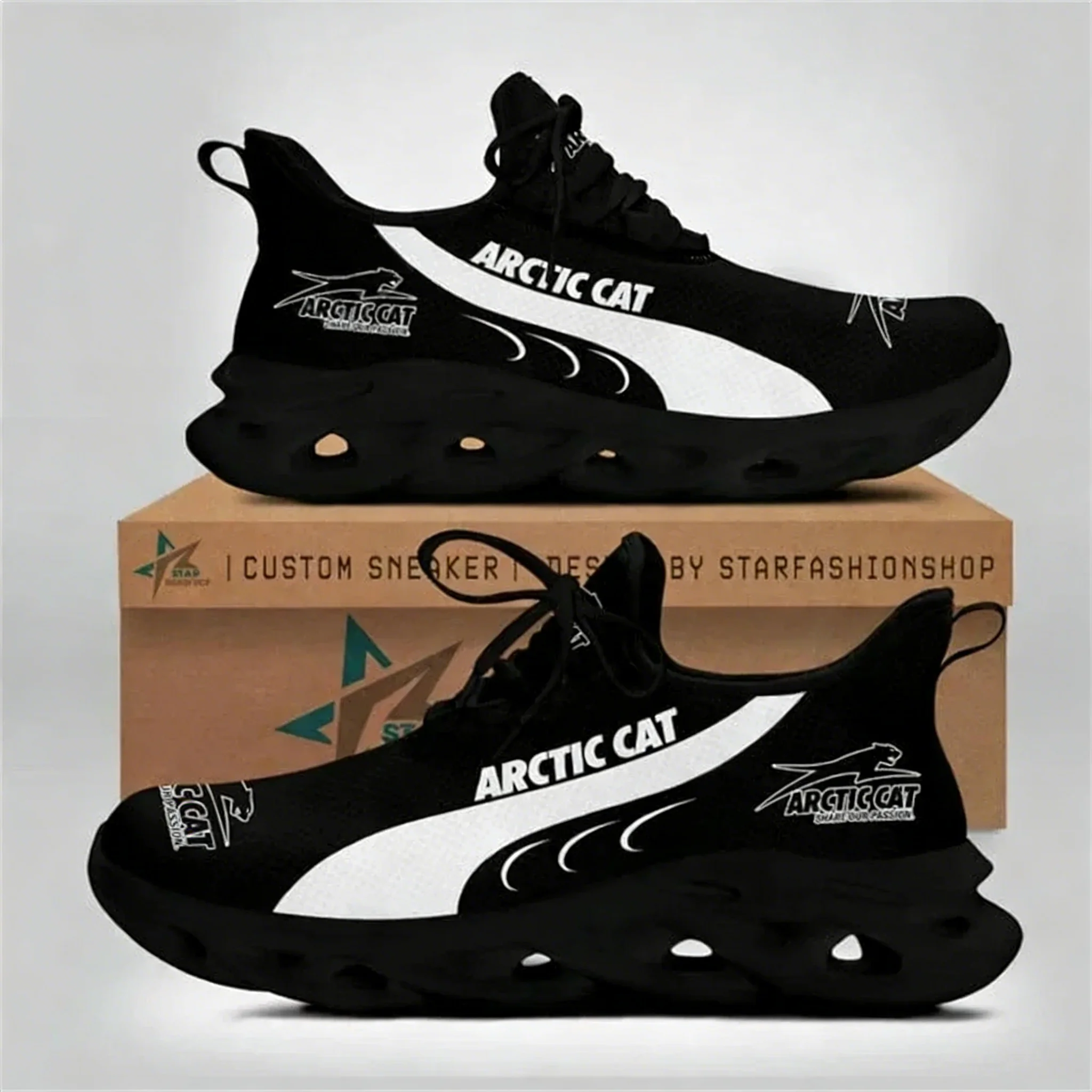 Women Shoes Tennis - อาร์กติกแคทรองเท้าผ้าใบผู้ชายผู้หญิงรองเท้าวิ่งลำลองรองเท้ากีฬาเทนนิสน้ำหนักเบารองเท้าขนาดใหญ่สบายรองเท้าผ้าใบสั่งทำพิเศษ