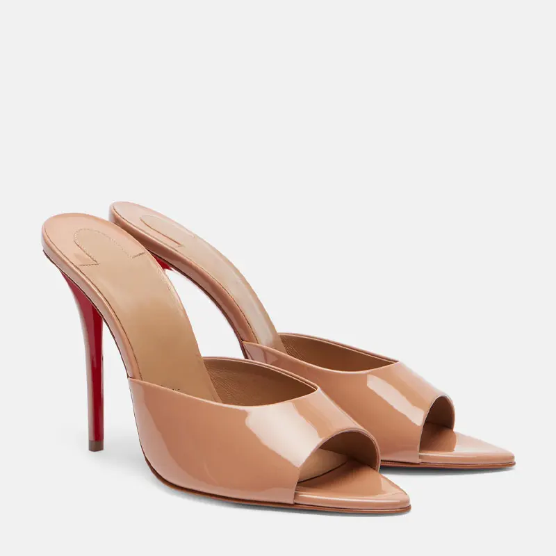 Women'S Shoes Quality - รองเท้าสำหรับผู้หญิงใหม่ รองเท้าแตะแบบเปิดนิ้วเท้าสไตล์โรมัน ประดับโลหะ รองเท้าผู้หญิงเซ็กซี่ รองเท้าลำลองสำหรับใส่กลางแจ้ง ส้นสูง