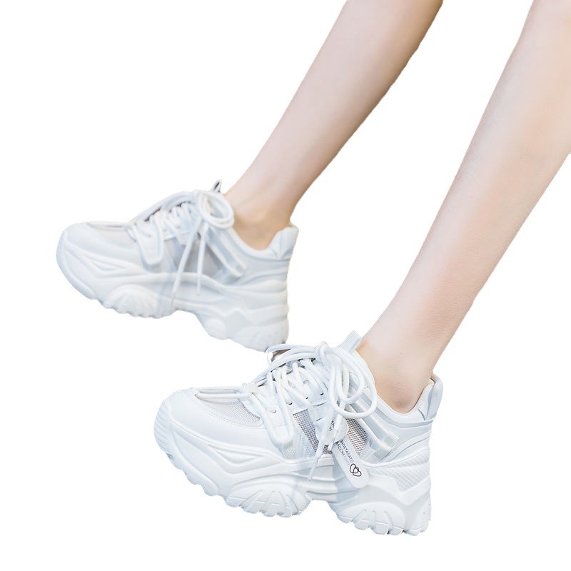 Women Shoes Tennis - รองเท้าผู้หญิง รองเท้าลำลอง รองเท้าผ้าใบแฟชั่น รองเท้าพื้นหนา รองเท้าเทนนิส รองเท้าผู้หญิง