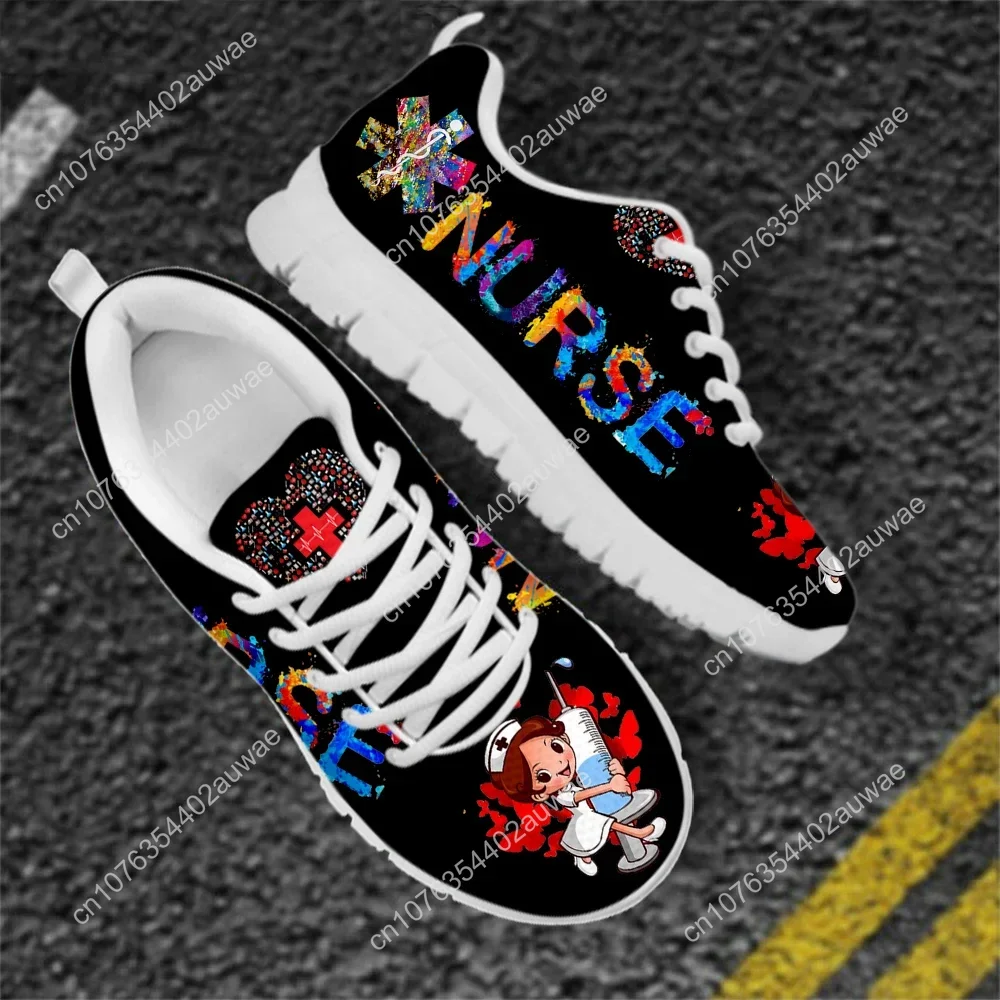 รองเท้าผ้าใบลายการ์ตูนพยาบาลน่ - Women'S Shoes Nursing บทวิจารณ์และราคา