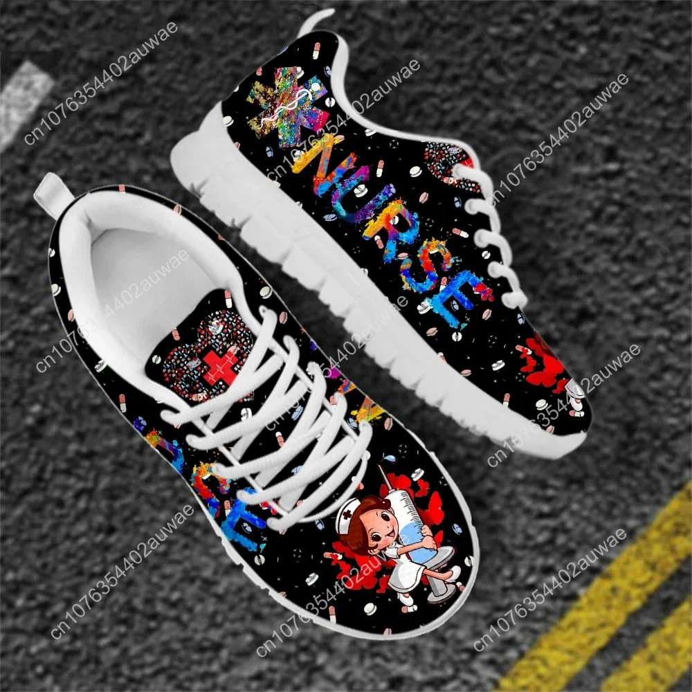 รองเท้าผ้าใบลายการ์ตูนพยาบาลน่ - Women'S Shoes Nursing บทวิจารณ์และราคา