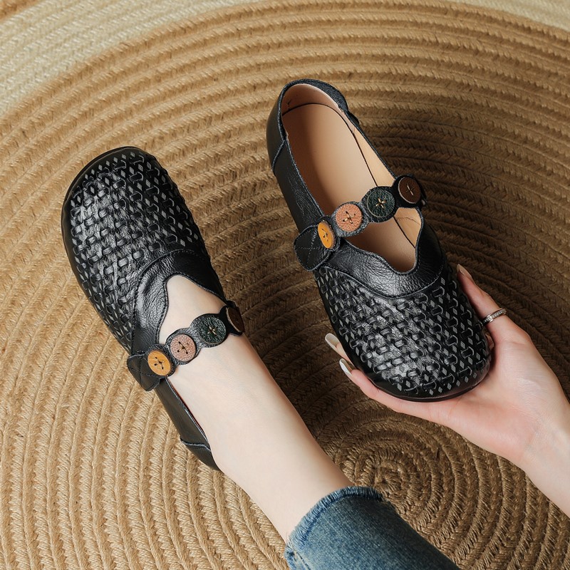 รองเท้าหนังแท้สำหรับผู้หญิง แบ - Women'S Shoes Hands Free บทวิจารณ์และราคา