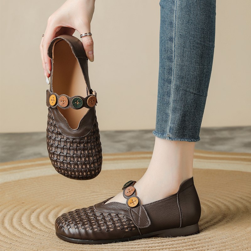 รองเท้าหนังแท้สำหรับผู้หญิง แบ - Women'S Shoes Hands Free บทวิจารณ์และราคา