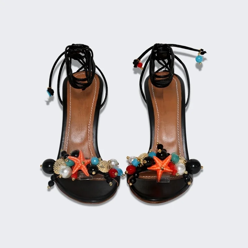 รองเท้าส้นสูงหัวแหลมประดับมุกเ - Kids Shoes Women บทวิจารณ์และราคา