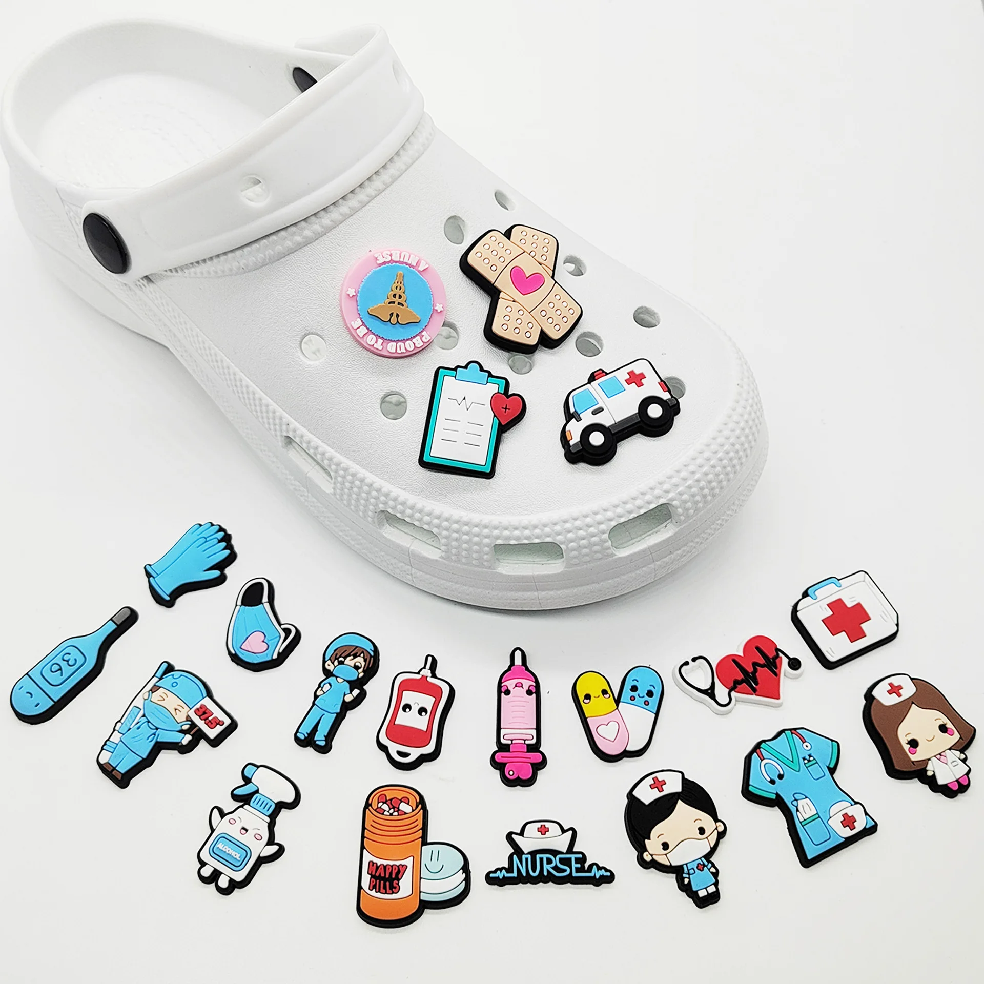 ใหม่1ชิ้นรองเท้าพีวีซีเสน่ห์สำ - Women'S Shoes Crocs บทวิจารณ์และราคา