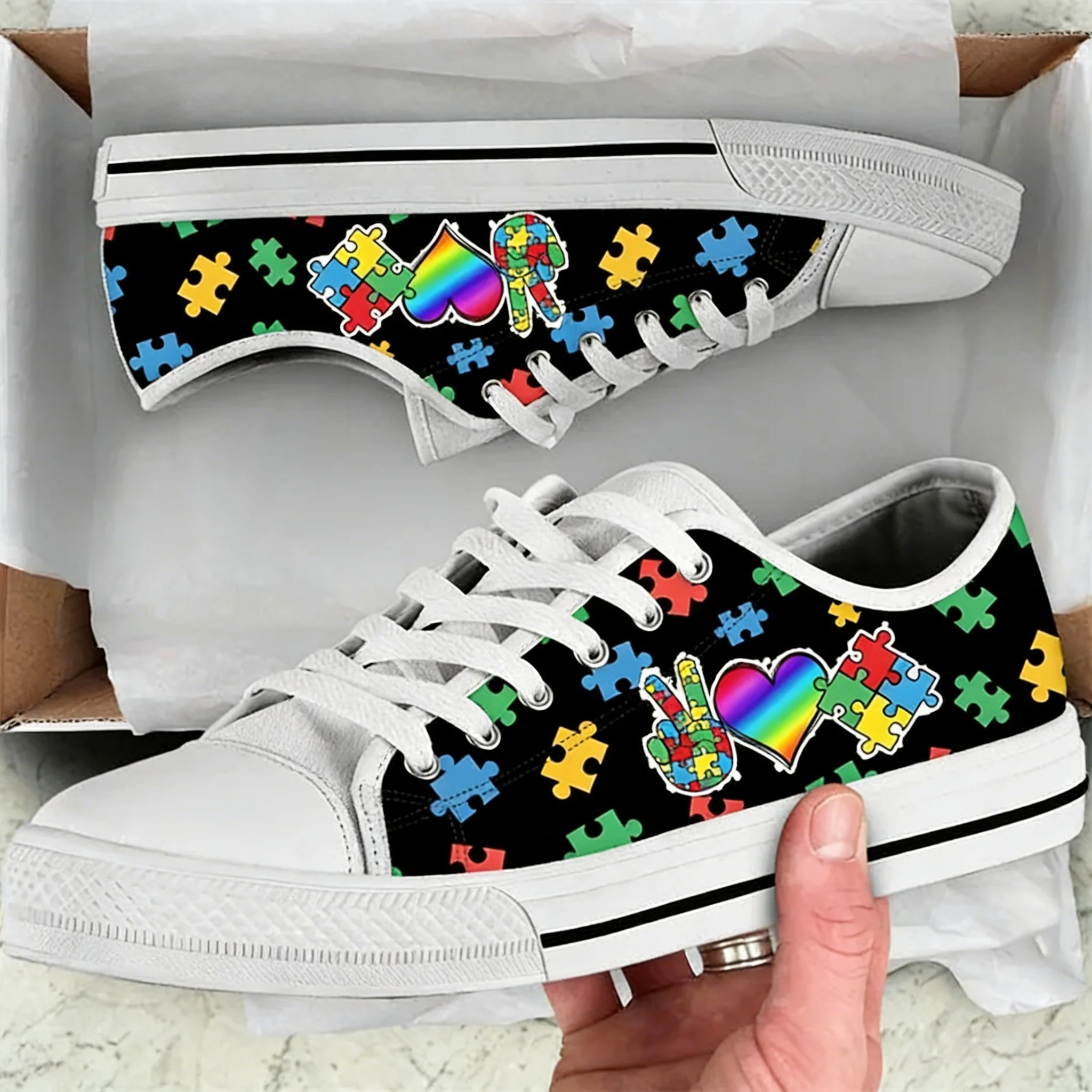 รองเท้าผ้าใบแฟชั่นทรงเตี้ยสำหร - Women Shoes Tennis บทวิจารณ์และราคา