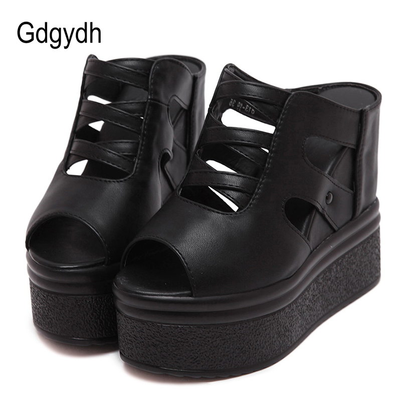 Gdgydh เปิดนิ้วเท้าแพลตฟอร์มล่ - Women'S Shoes Vegan บทวิจารณ์และราคา