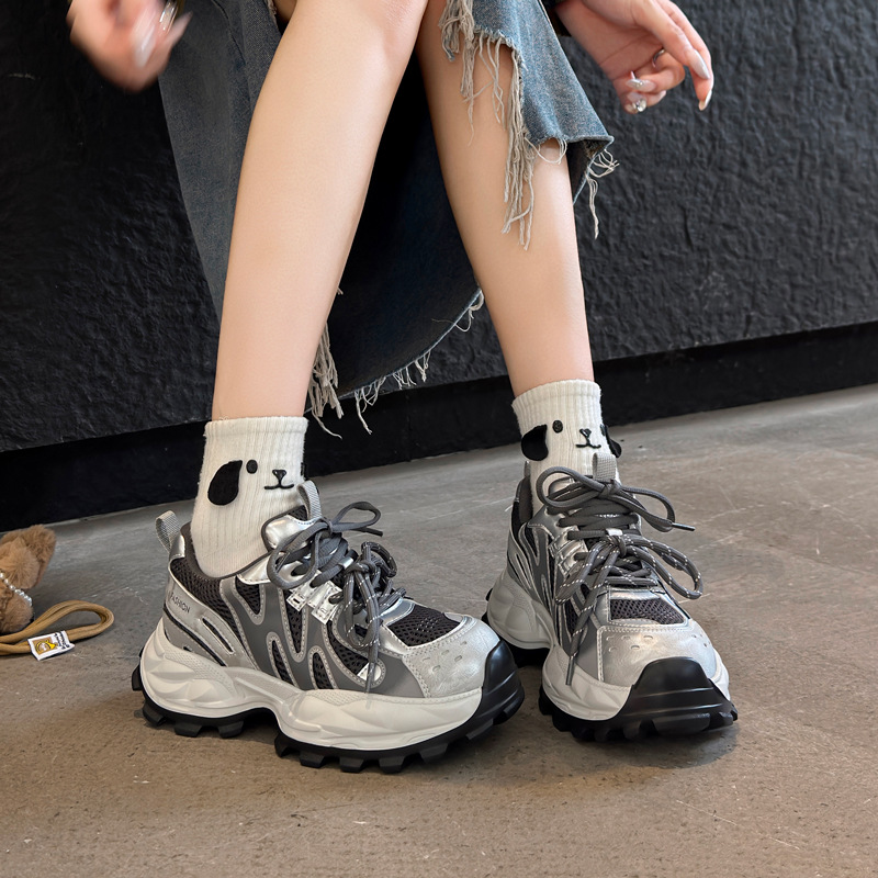 รองเท้าผ้าใบตาข่ายแบบหนาสำหรับ - Women Shoes Tennis บทวิจารณ์และราคา
