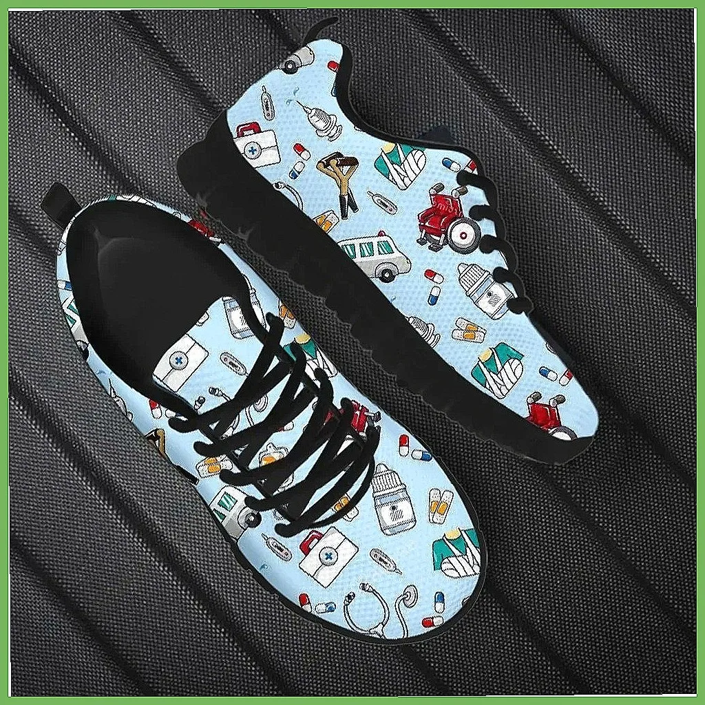 ** รองเท้าผ้าใบผู้หญิงลายการ์ต - Women'S Shoes Nursing บทวิจารณ์และราคา