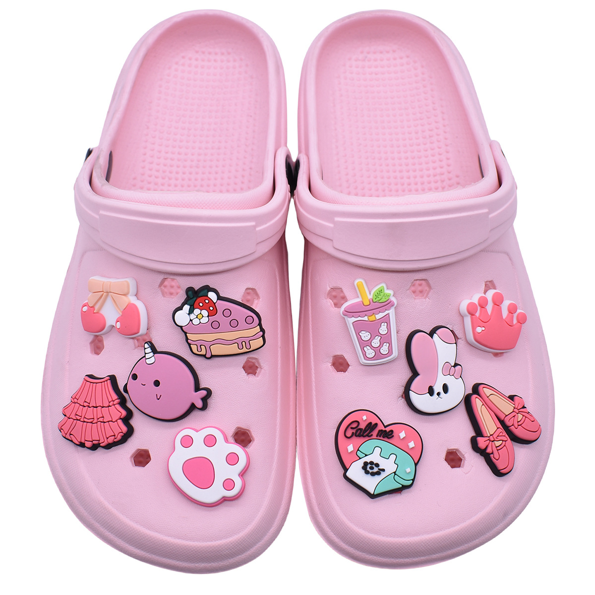 Cute Pink Shoe Charms Decorati - Women'S Shoes Crocs บทวิจารณ์และราคา