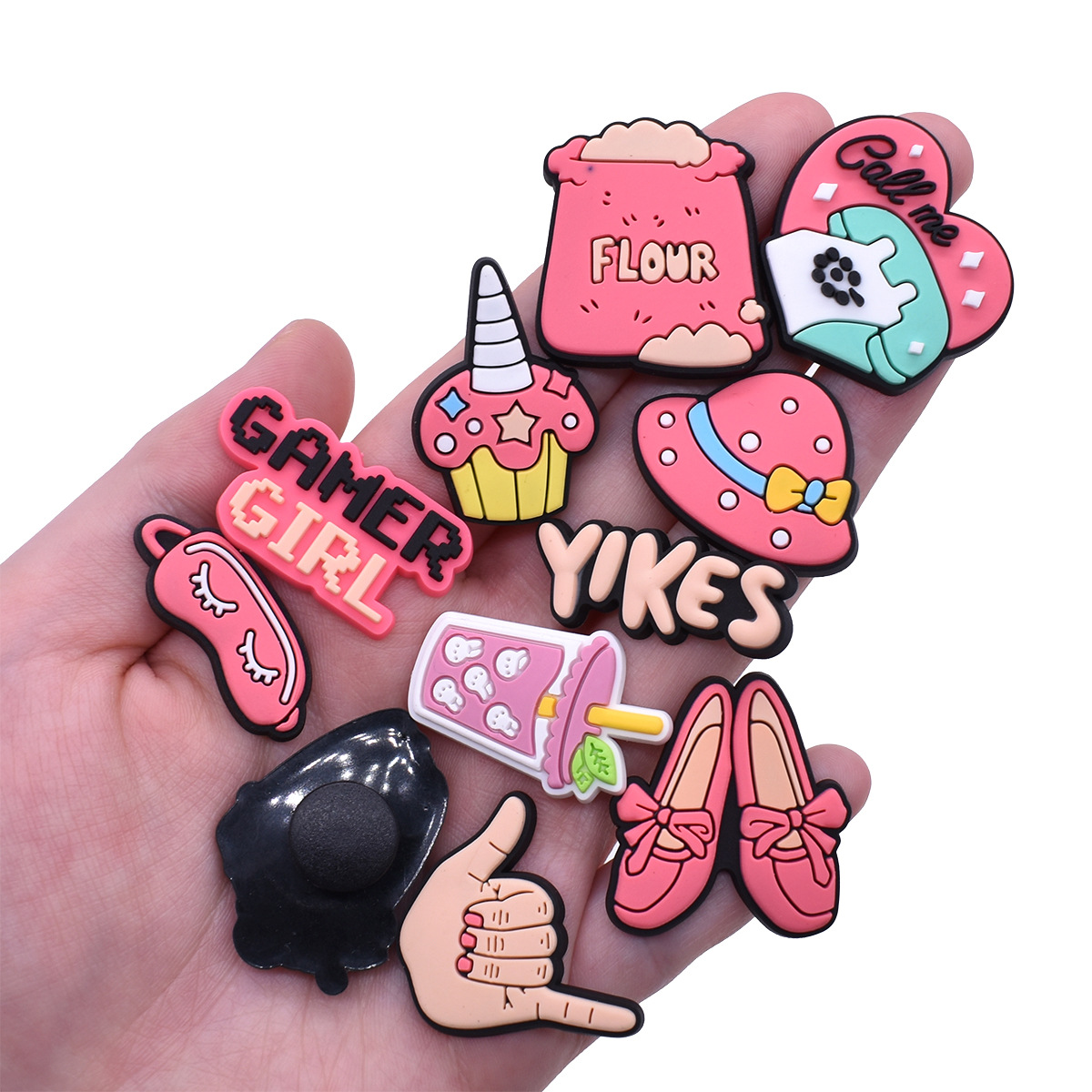 Cute Pink Shoe Charms Decorati - Women'S Shoes Crocs บทวิจารณ์และราคา
