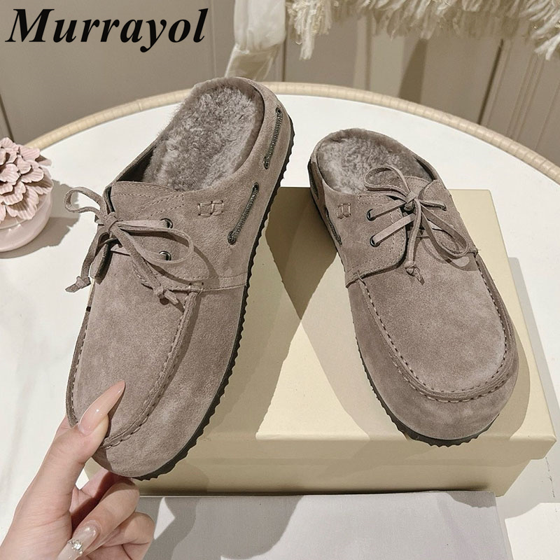รองเท้าแตะส้นแบนหนาแบบสวมสำหรั - Kids Shoes Women บทวิจารณ์และราคา