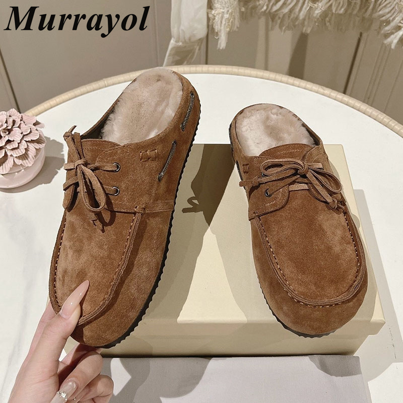 รองเท้าแตะส้นแบนหนาแบบสวมสำหรั - Kids Shoes Women บทวิจารณ์และราคา