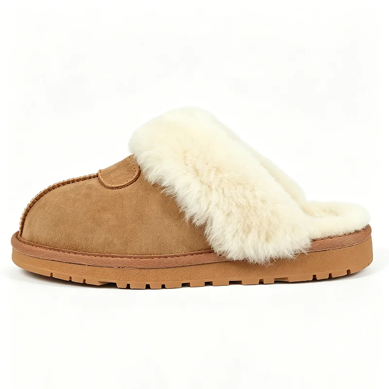 รองเท้าแตะขนสัตว์ธรรมชาติสำหรั - Women'S Shoes Quality บทวิจารณ์และราคา