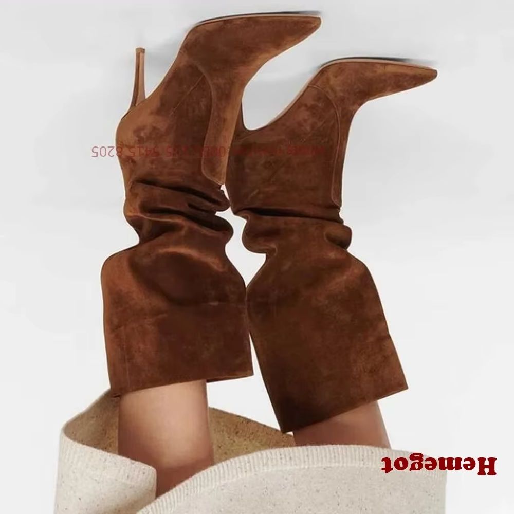 สีน้ําตาล Pointy Toe SLIP บนรอ - Women'S Shoes Vegan บทวิจารณ์และราคา