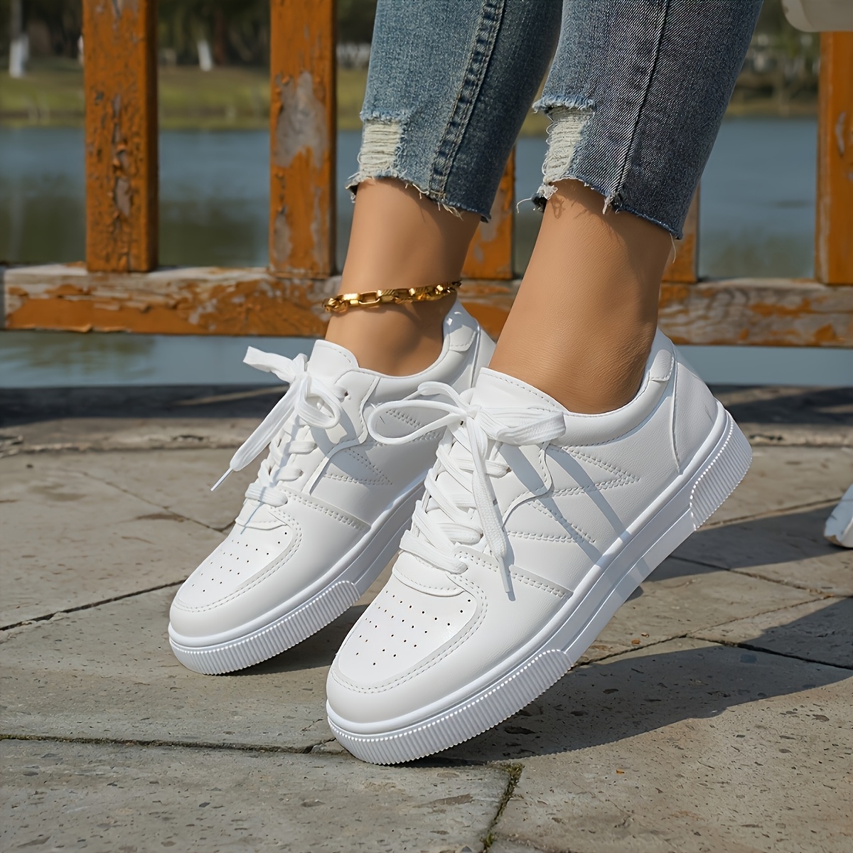 รองเท้าผ้าใบผู้หญิง รองเท้าวิ่ - Women Shoes Tennis บทวิจารณ์และราคา