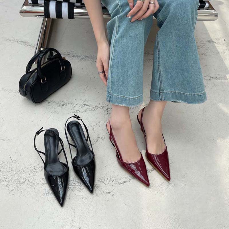 รองเท้าส้นสูงสีแดงเบอร์กันดีสำ - Women'S Shoes Burgundy บทวิจารณ์และราคา