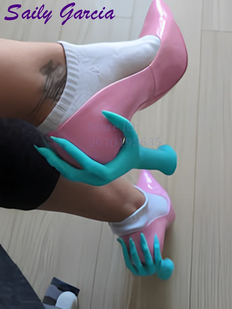 รองเท้าส้นสูงแบบสวม สีชมพู หนั - Women'S Shoes Hands Free บทวิจารณ์และราคา