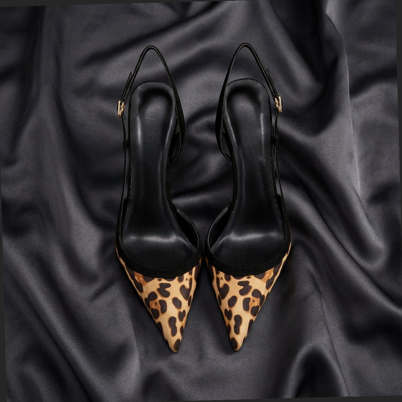 เยว่จินหลง # YJ26-802, รองเท้า - Leopard Print Heels บทวิจารณ์และราคา