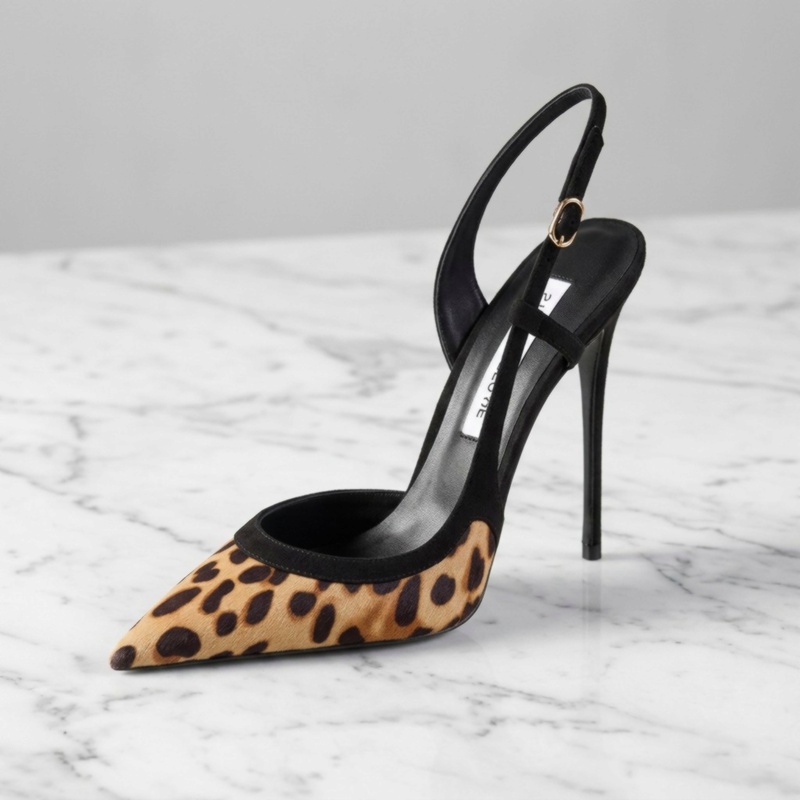 เยว่จินหลง # YJ26-802, รองเท้า - Leopard Print Heels บทวิจารณ์และราคา