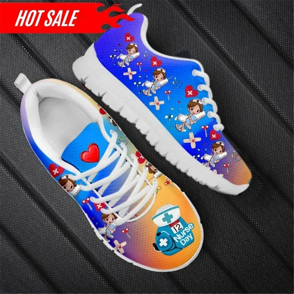 รองเท้าส้นเตี้ยลายการ์ตูนพยาบา - Women'S Shoes Nursing บทวิจารณ์และราคา