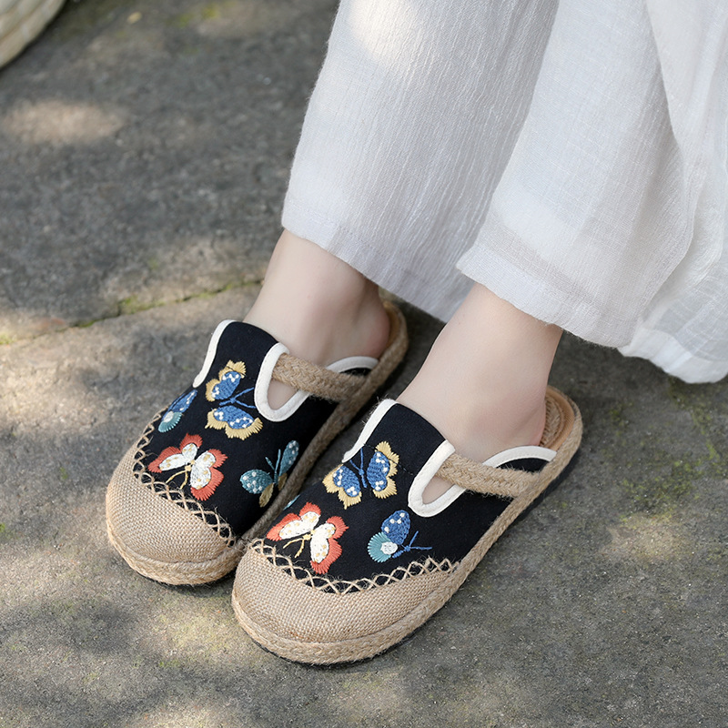 2025 ผู้หญิงสบายๆผ้าลินินเย็บป - Women'S Shoes Vegan บทวิจารณ์และราคา
