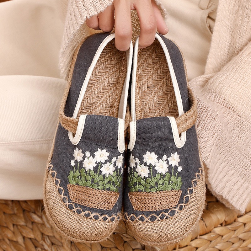 Veowalk ดอกไม้ปักผู้หญิง Handm - Women'S Shoes Vegan บทวิจารณ์และราคา