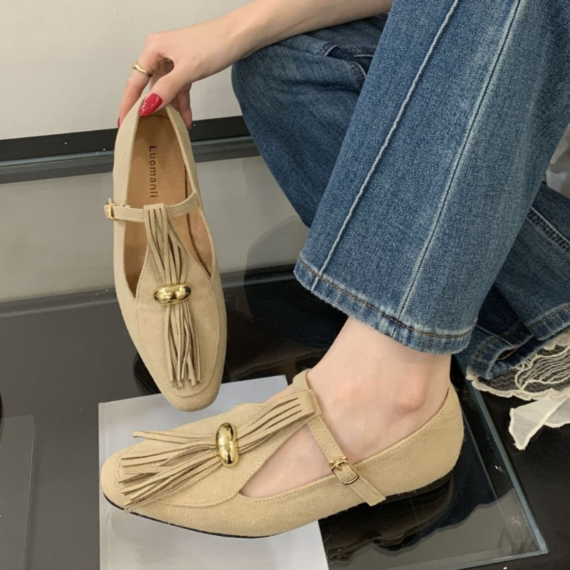 Faux Suede T-Type Flats ผู้หญิ - Women Shoes Types บทวิจารณ์และราคา