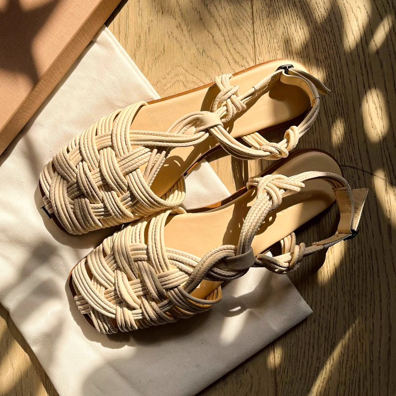 รองเท้าแตะโรมันแบบสานมือพื้นเร - Women'S Shoes Hands Free บทวิจารณ์และราคา